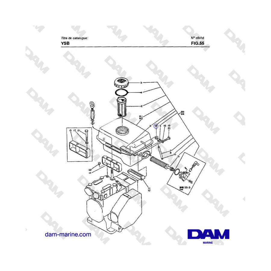 Yanmar YSB8 / YSB12 - FO TANK