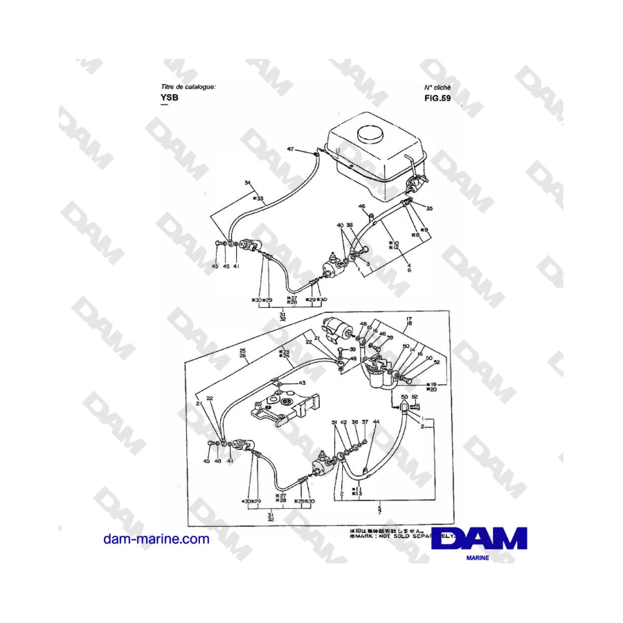 Yanmar YSB8 / YSB12 - FO PIPE