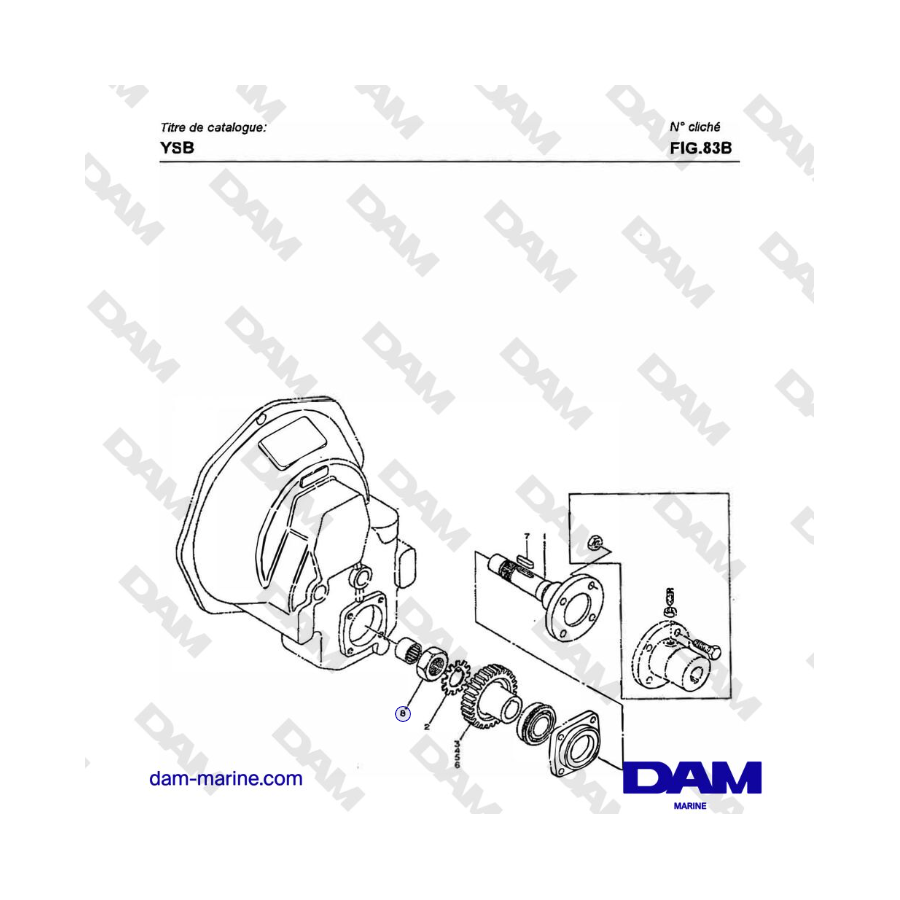 Yanmar YSB8 / YSB12 - THRUST SHAFT