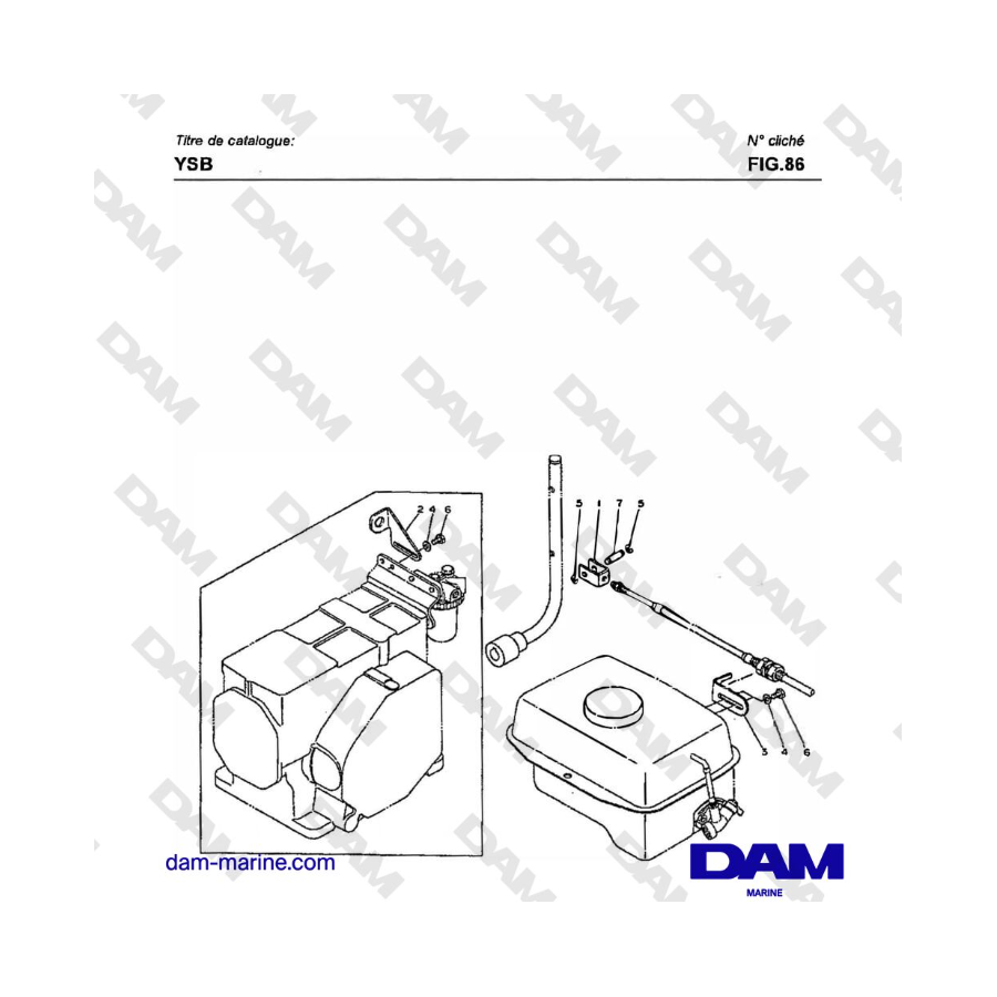 Yanmar YSB8 / YSB12 - CLUTCH REMOTE CONTROL