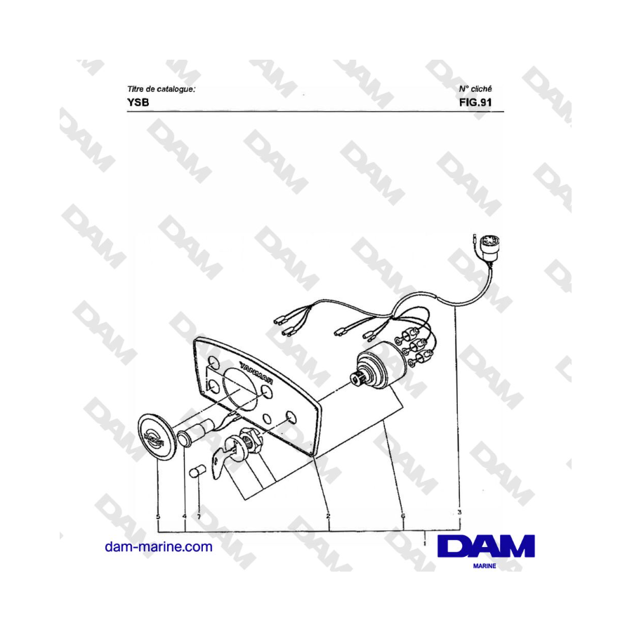 Yanmar YSB8 / YSB12 - GAUGE PANNEL