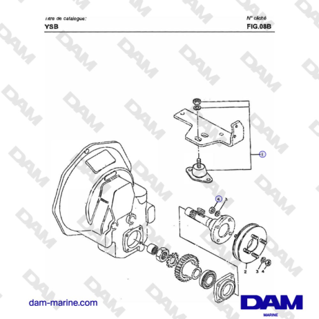 Yanmar YSB8 / YSB12 - FLEXIBLE MOUNT