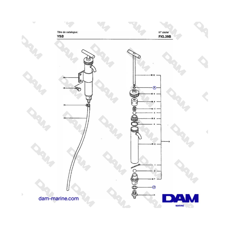 Yanmar YSB8 / YSB12 - BOMBA DE BAJO RESIDUO