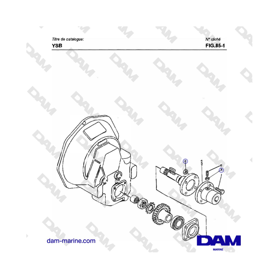 Yanmar YSB8 / YSB12 - ACOPLAMIENTO CÓNICO