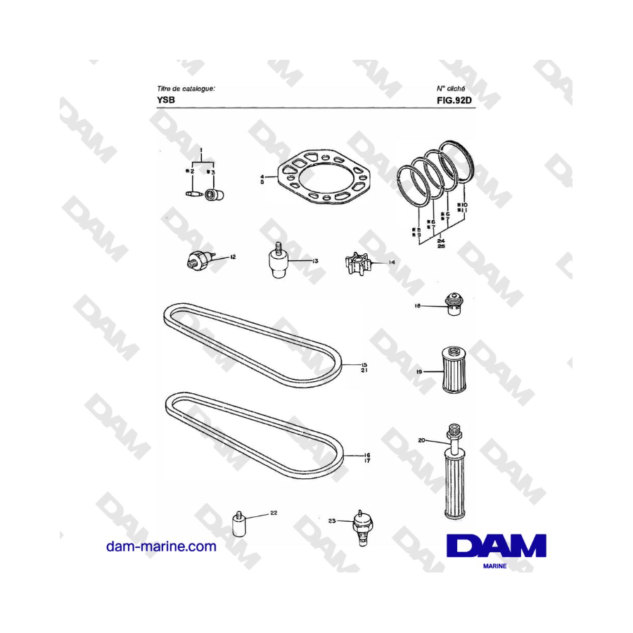 Yanmar YSB8 / YSB12 - RECAMBIOS