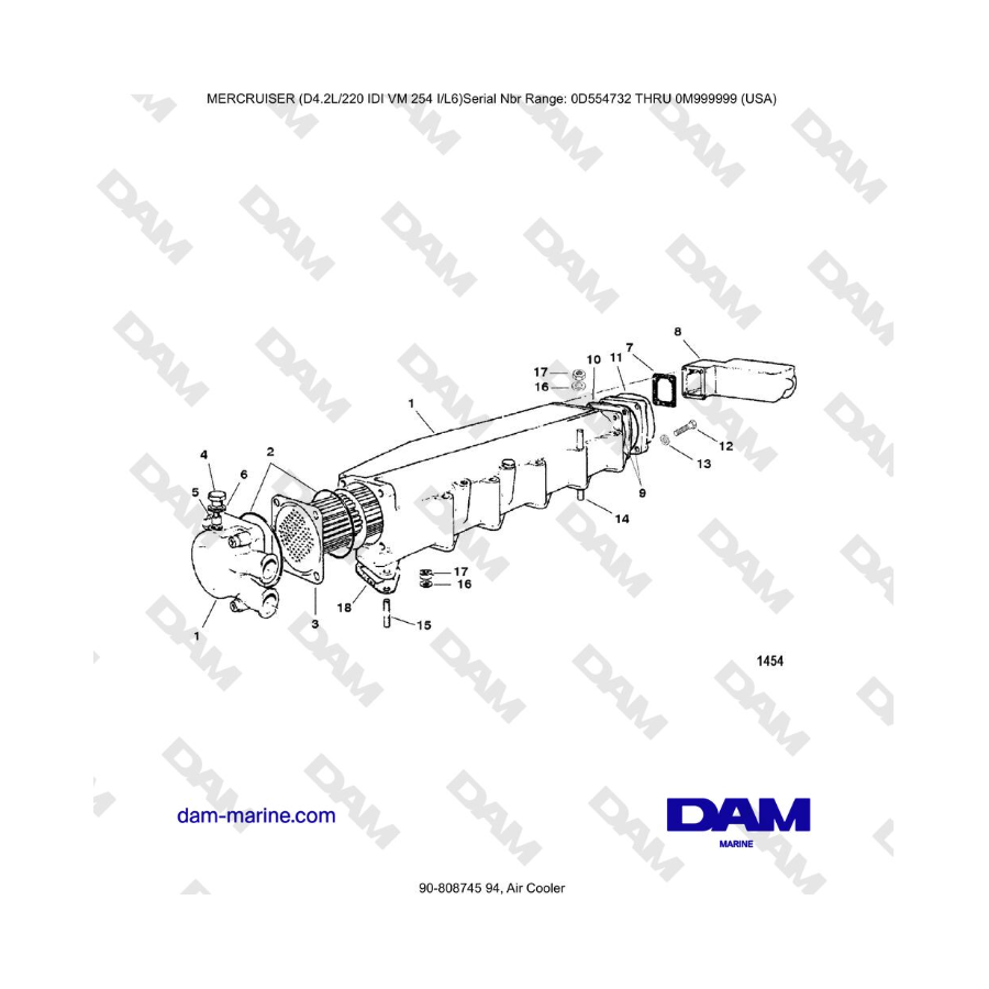 Mercruiser 4.2L 220 IDI - Air Cooler