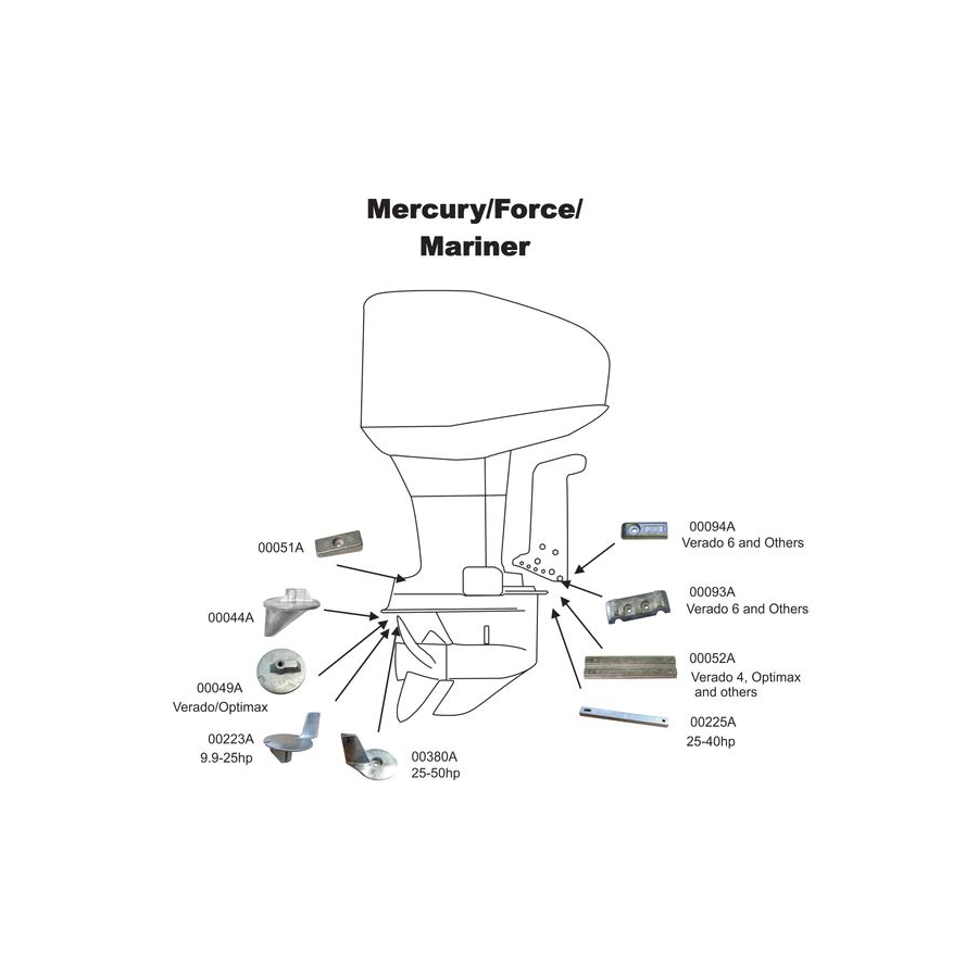 Anodes Mercury / Force / Mariner