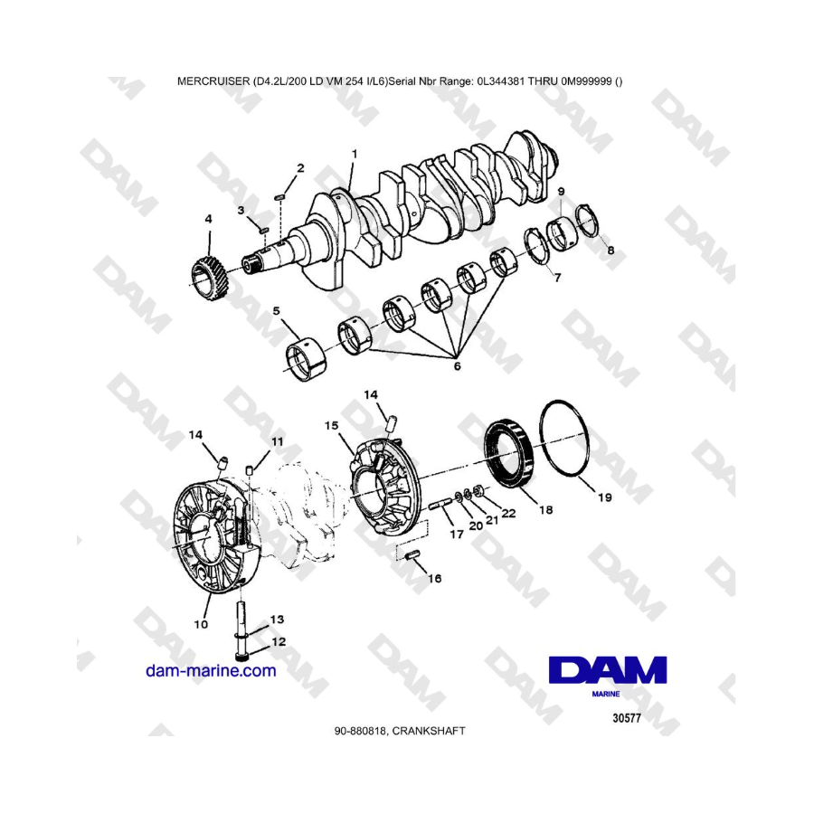 Mercruiser 4.2L 200 LD - CIGÜEÑAL