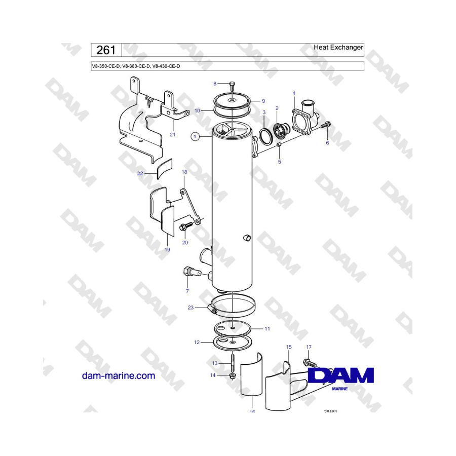 Volvo Penta V8-430 - Heat Exchanger