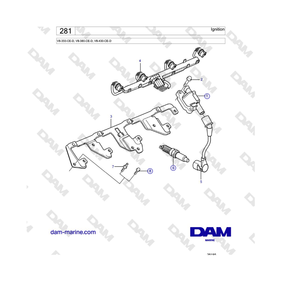 Volvo Penta V8-430 - Ignition