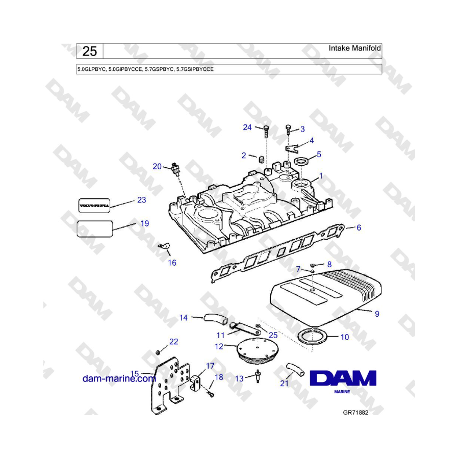 Volvo Penta 5.7L GSI - Intake Manifold