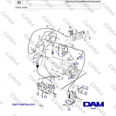 Volvo Penta AQ200B / AQ225B - Electrical Equipment And Instrument - DAM ...