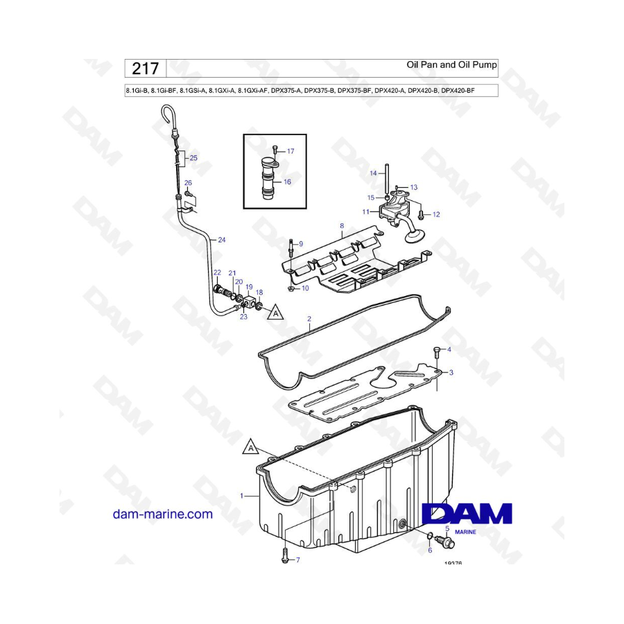 Volvo Penta 8.1L GSI - Oil Pan and Oil Pump