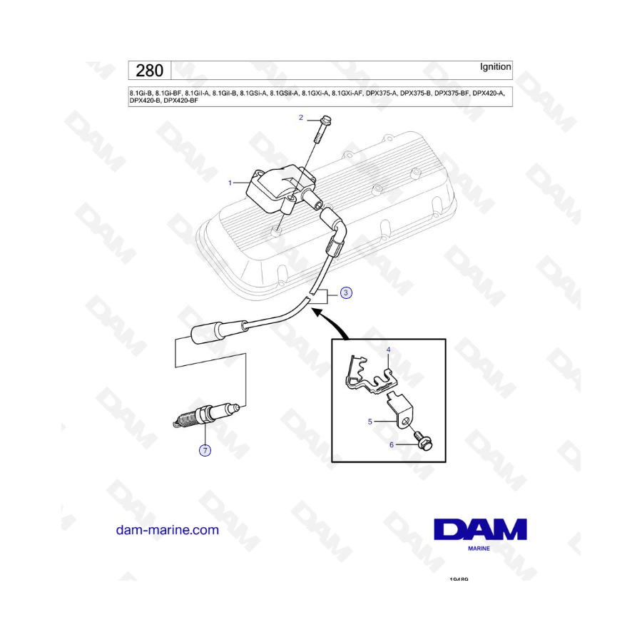 Volvo Penta 8.1L GSI - Encendido