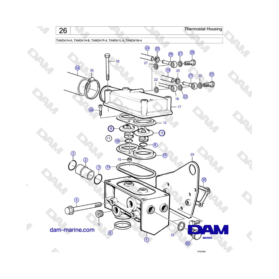 Volvo Penta TAMD41H-A, TAMD41H-B, TAMD41P-A, TAMD41L-A, TAMD41M-A ...