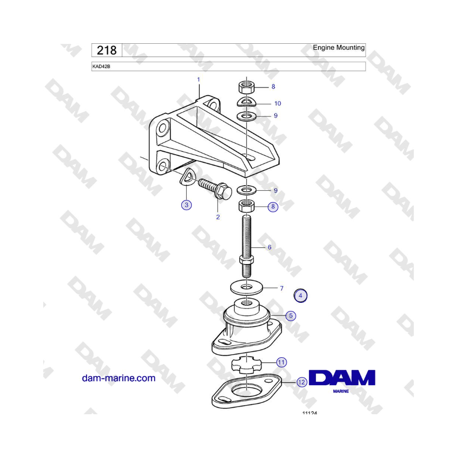 Volvo Penta KAD42B - Engine Mounting