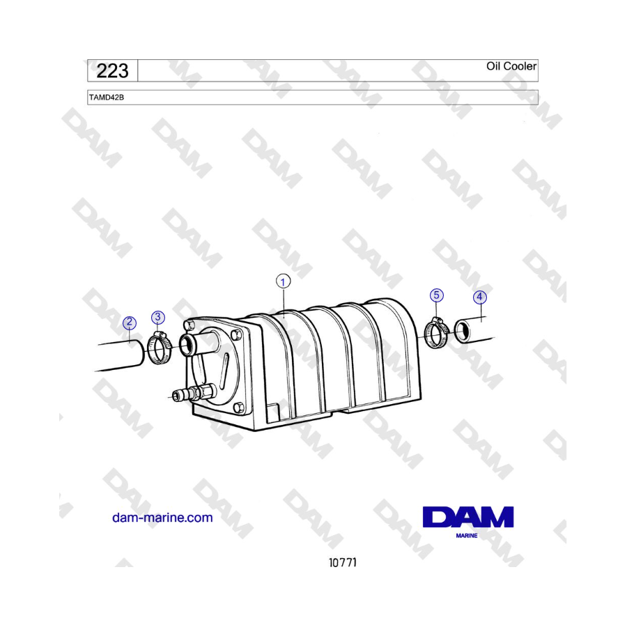 Volvo Penta TAMD42B - Enfriador de aceite