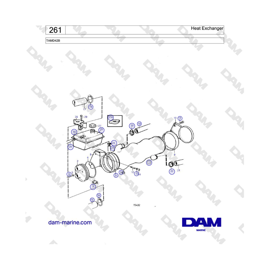 Volvo Penta TAMD42B - Heat Exchanger