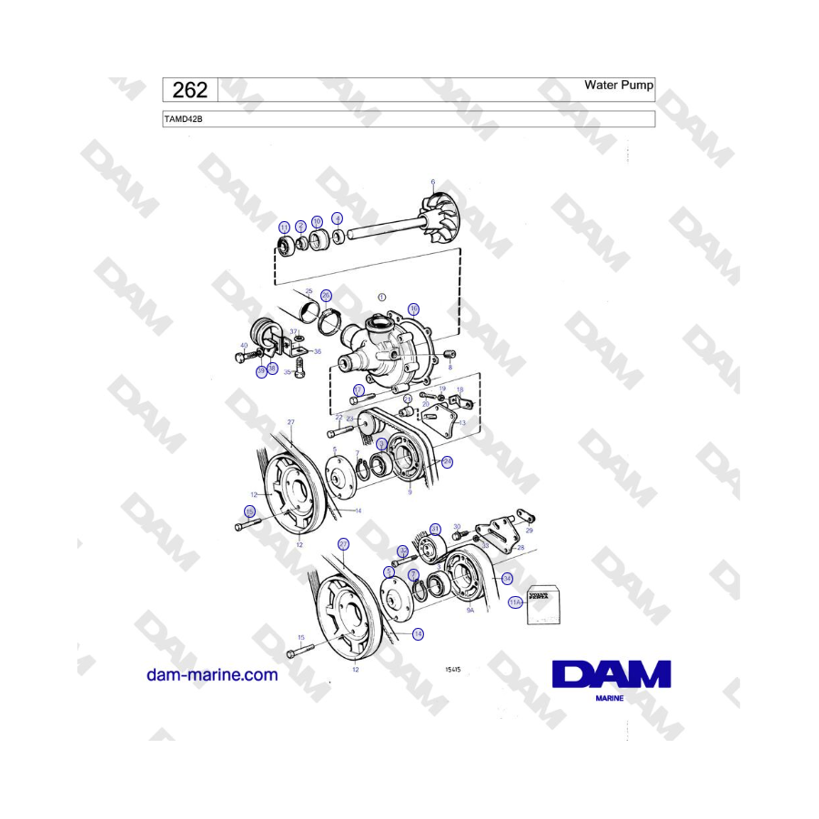 Volvo Penta TAMD42B - Water Pump