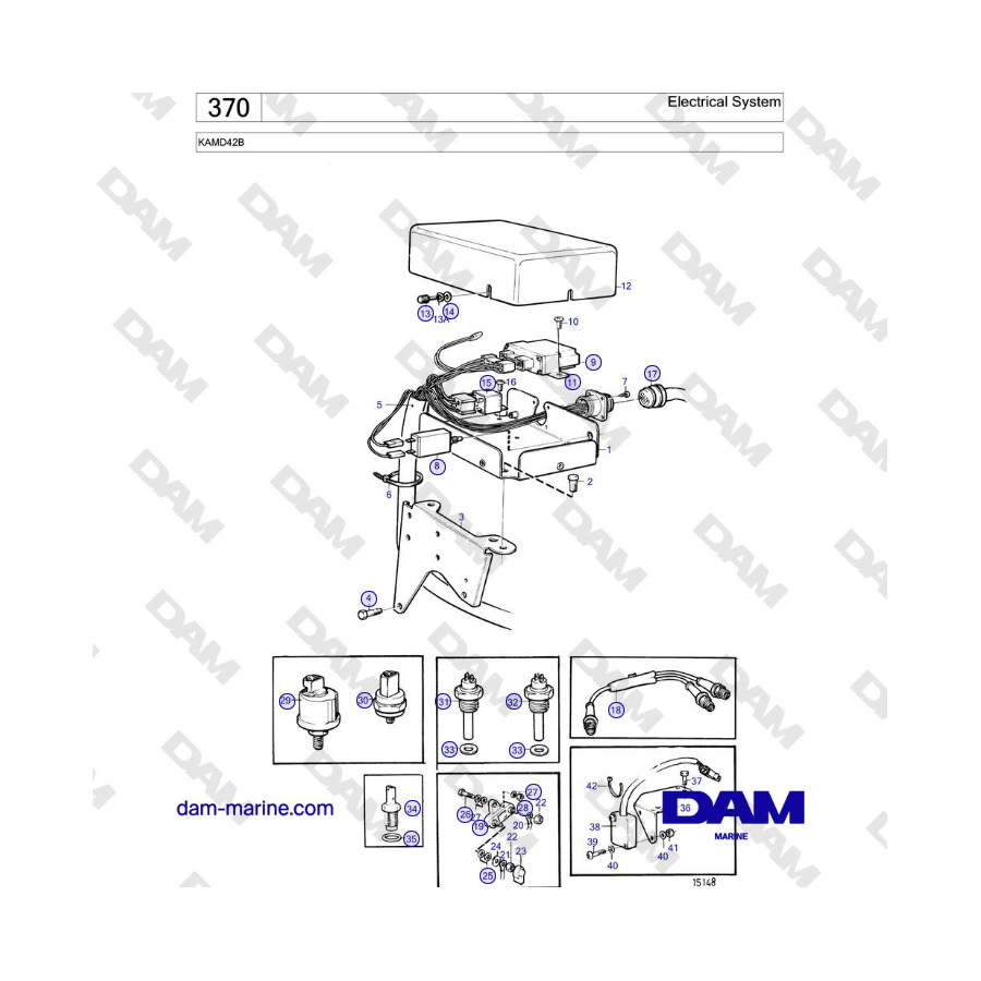 Volvo Penta KAMD42B - Electrical System