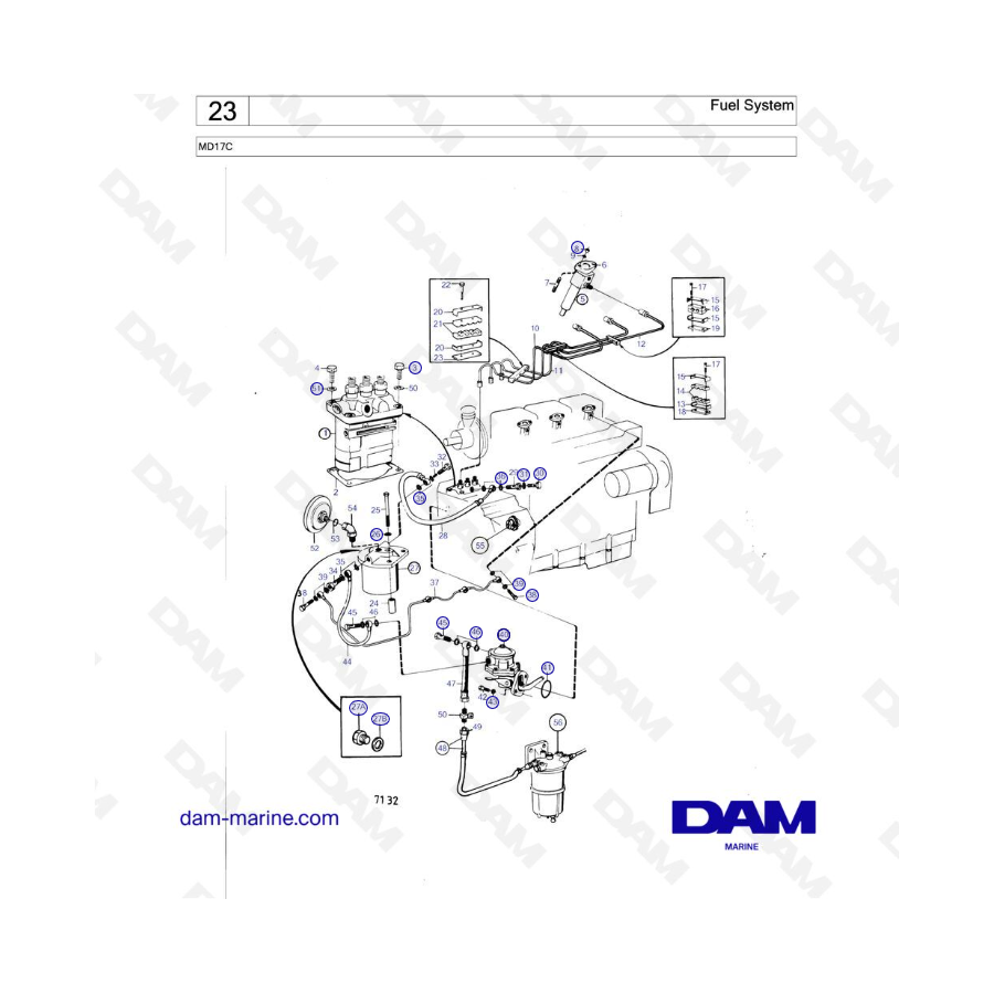 Volvo Penta MD17C - Fuel System