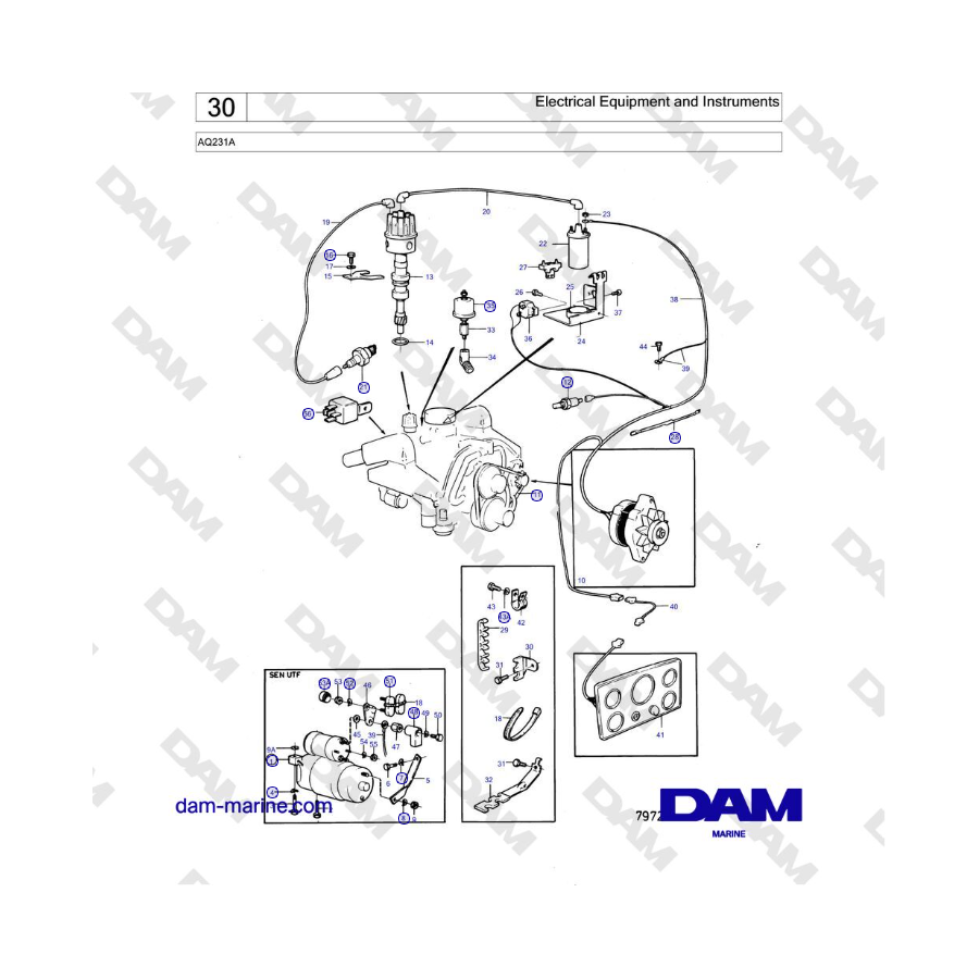 Volvo Penta AQ231A - Electrical Equipment and Instruments