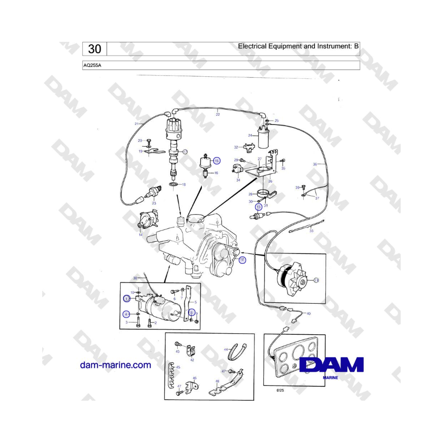 Volvo Penta AQ255A - Electrical Equipment and Instrument: B