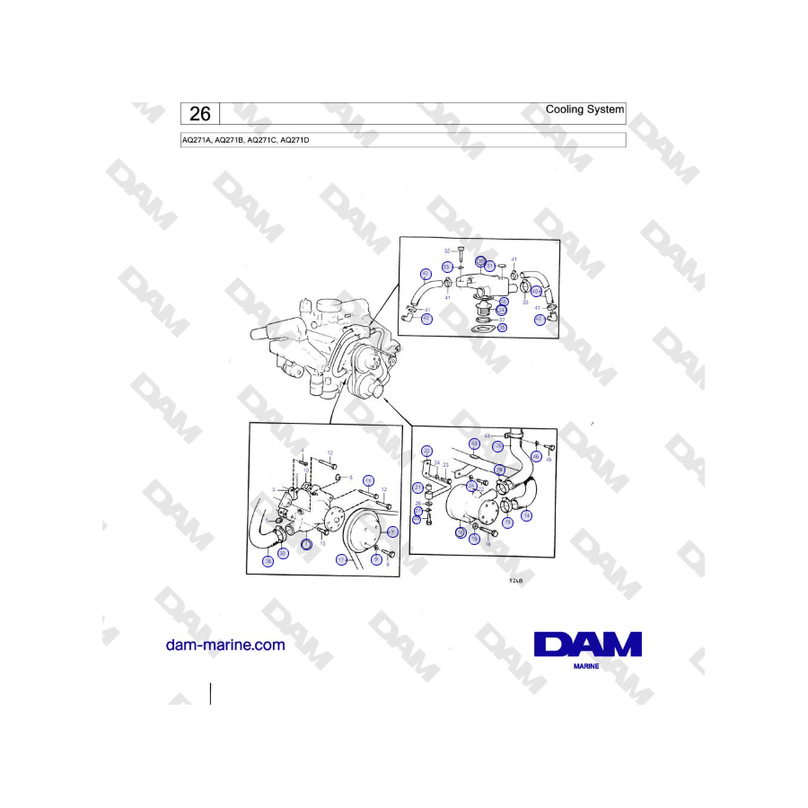 Volvo Penta AQ271 - Cooling System