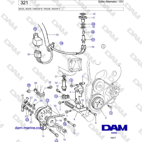 Volvo Penta MD22L, MD22P, TAMD22P-B, TMD22B, TMD22P-C - Extra ...