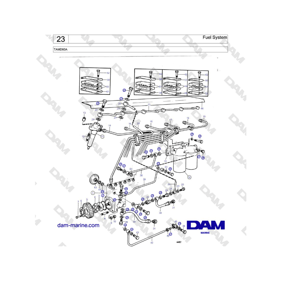 Volvo Penta TAMD60A - Fuel System