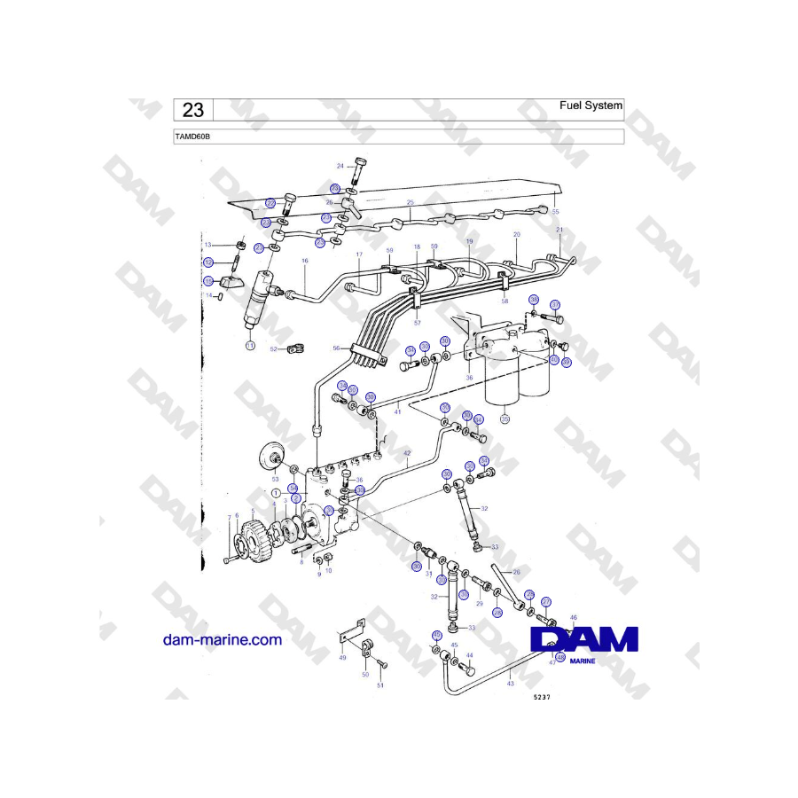 Volvo Penta TAMD60B - Fuel System