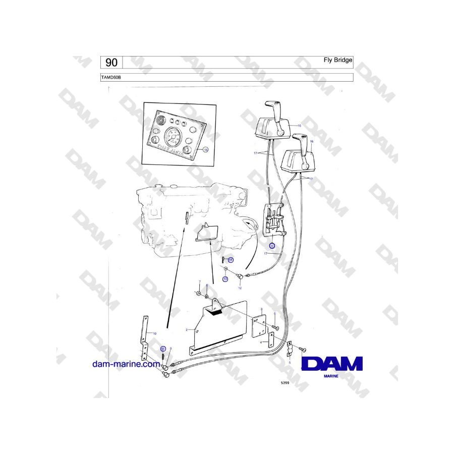 Volvo Penta TAMD60B - Fly Bridge