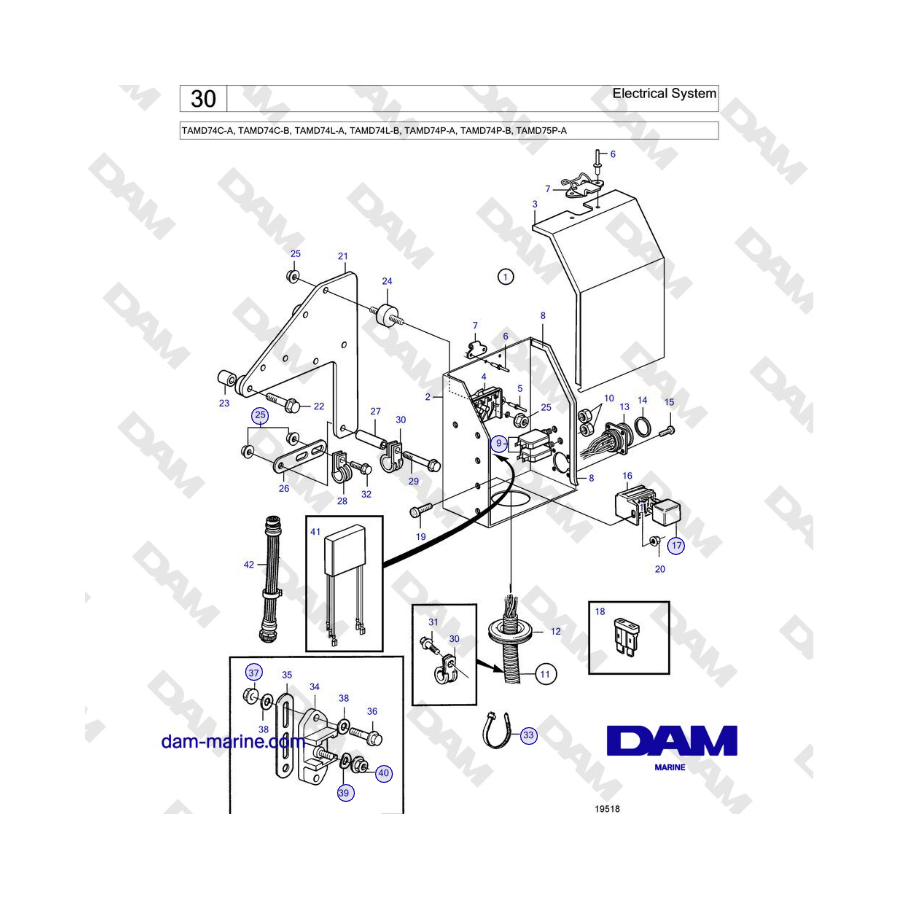 Volvo Penta TAMD74 - Electrical System