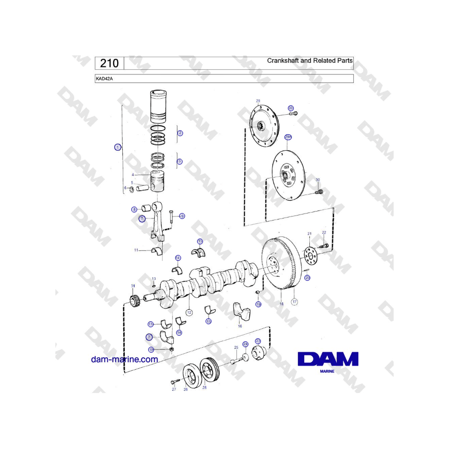 KAD42A - Crankshaft and Related Parts