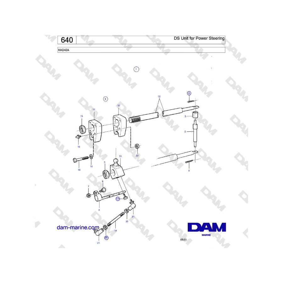 Volvo Penta KAD42A - DS Unit for Power Steering