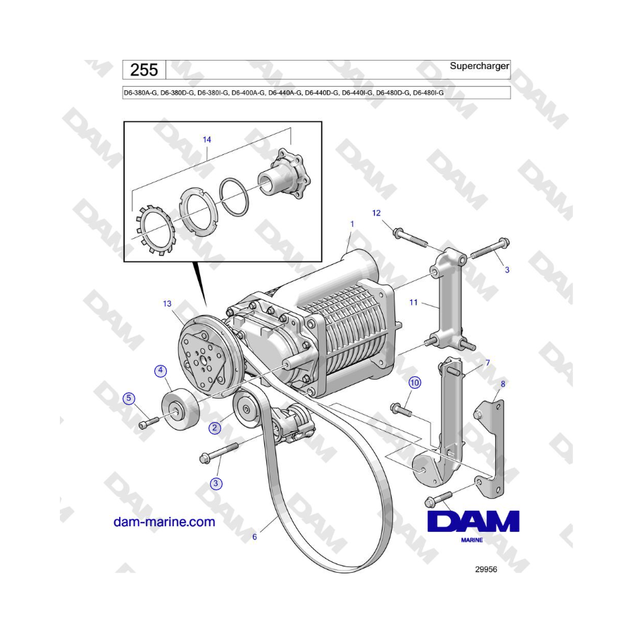 Volvo Penta D4-440 - Sobrealimentador