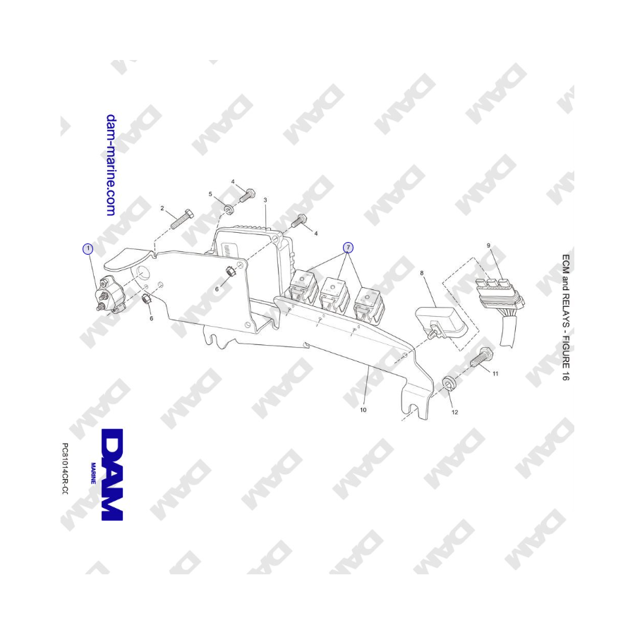 Crusader MP 8.1L (2006 MY) - ECM and RELAYS