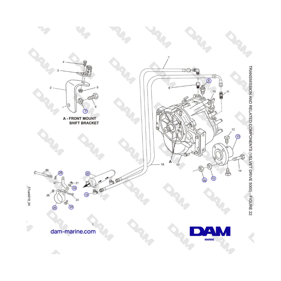 Crusader 5.7L Carburetor Classic Series (2006-2007 MY) - TRANSMISIÓN Y COMPONENTES RELACIONADOS (VELVET DRIVE 5000)