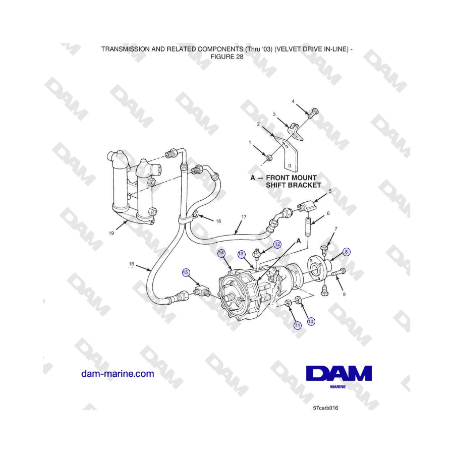 Crusader 5.7L Carburetor Classic Series (1999-2005 MY) - TRANSMISIÓN Y COMPONENTES RELACIONADOS (Hasta 2003)