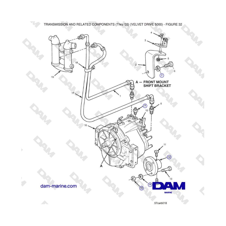 Crusader 5.7L Carburetor Classic Series (1999-2005 MY) - TRANSMISIÓN Y COMPONENTES RELACIONADOS (Hasta 2003)