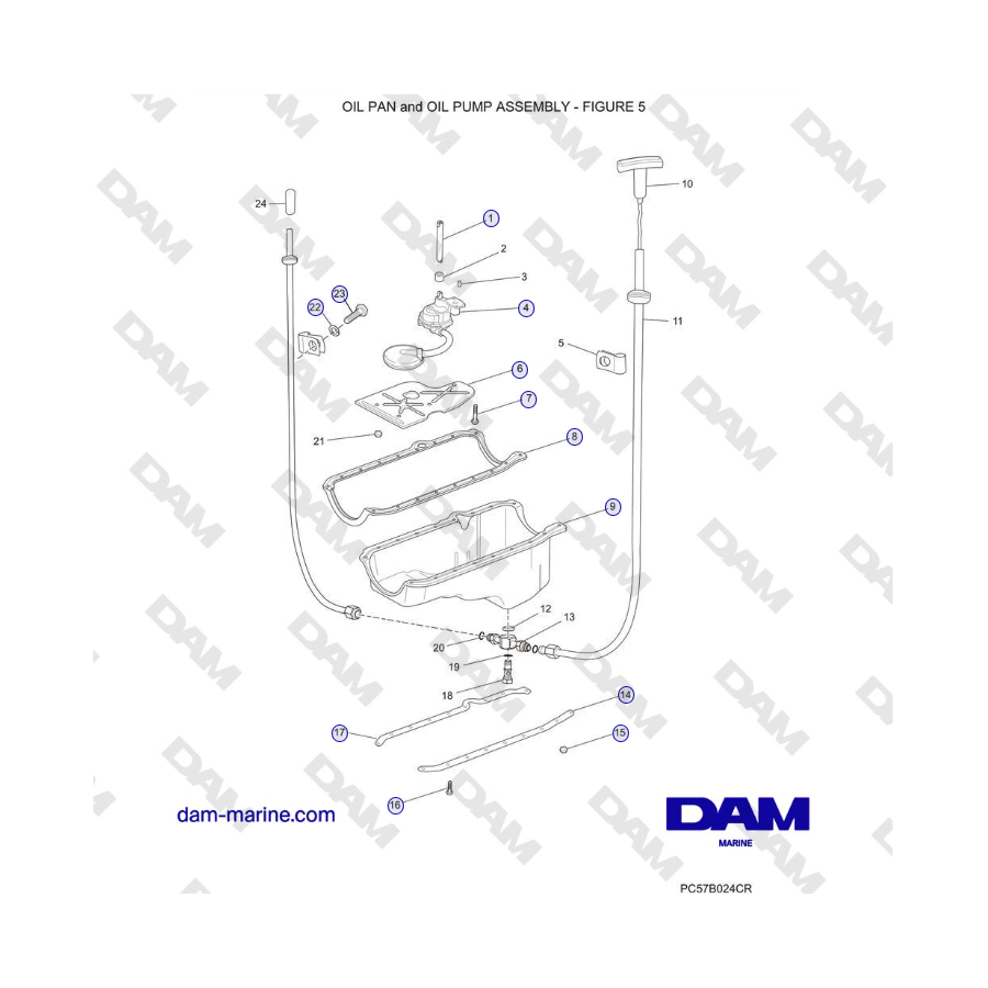 Crusader 5.0L / 5.7L 2002-2005 MY - CONJUNTO DE CÁRTER DE ACEITE y BOMBA DE ACEITE