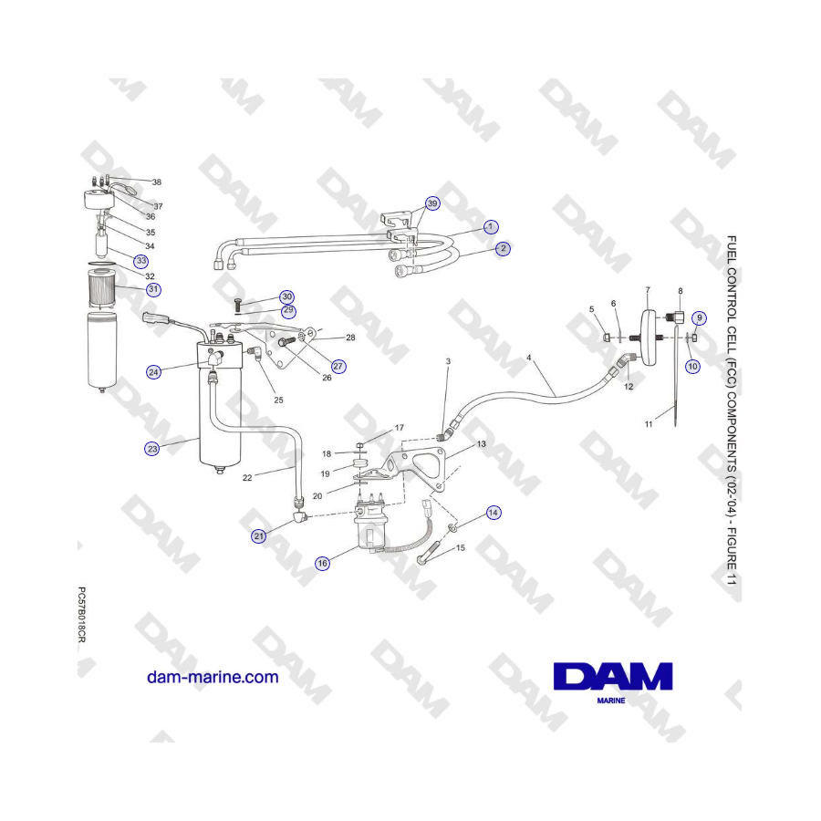 Crusader 5.0L / 5.7L 2002-2005 MY - FUEL CONTROL CELL (FCC) COMPONENTS (‘02-’04) 