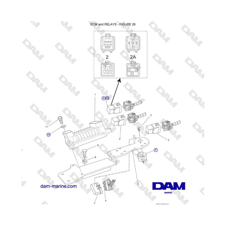 Crusader 5.0L / 5.7L 2002-2005 MY - ECM and RELAYS