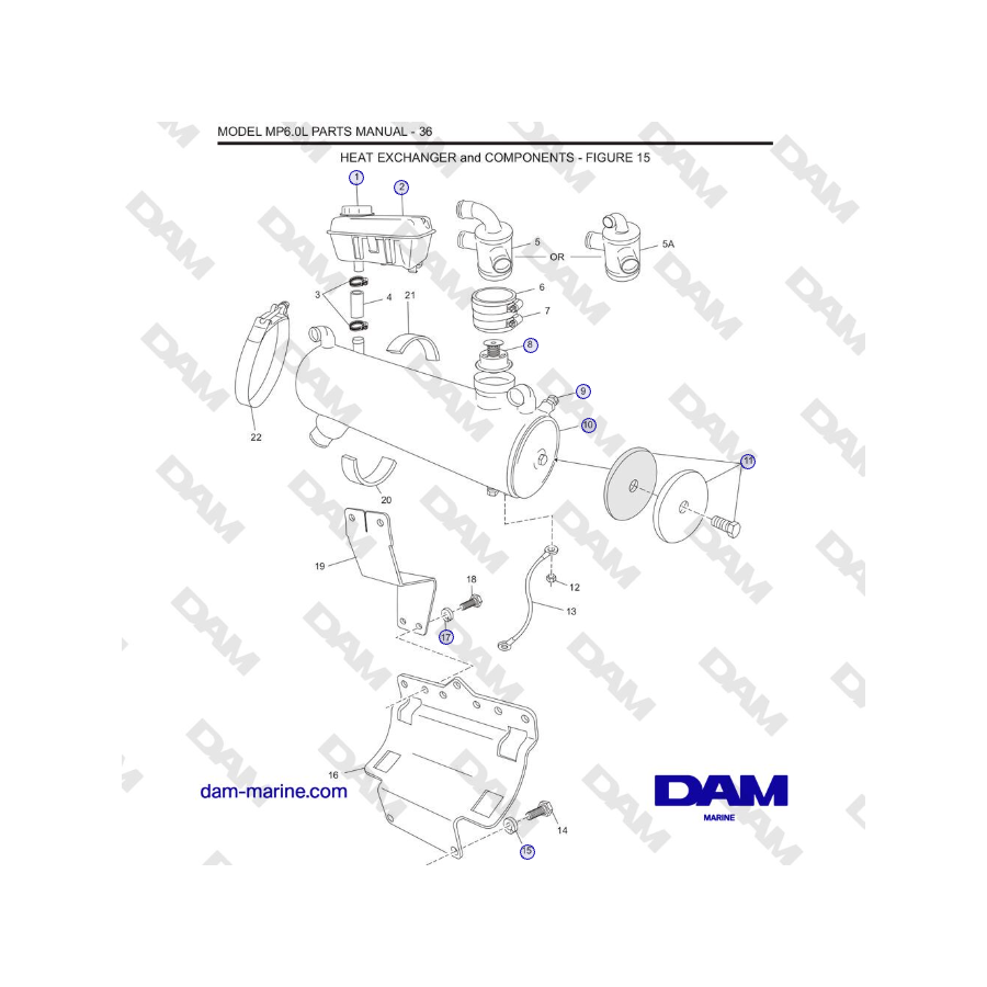 Crusader MP6.0L SN 670001 - HEAT EXCHANGER and COMPONENTS