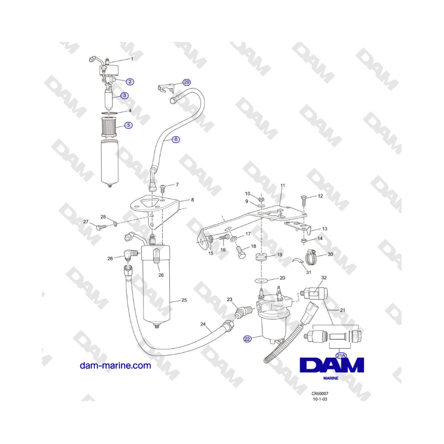 Crusader MP6.0L 2004-2005 MY - FUEL CONTROL CELL (FCC) COMPONENTS