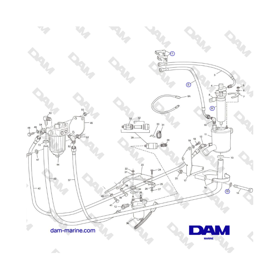 Crusader MP6.0L 2004-2005 MY - RETURNLESS FUEL SYSTEM COMPONENTS