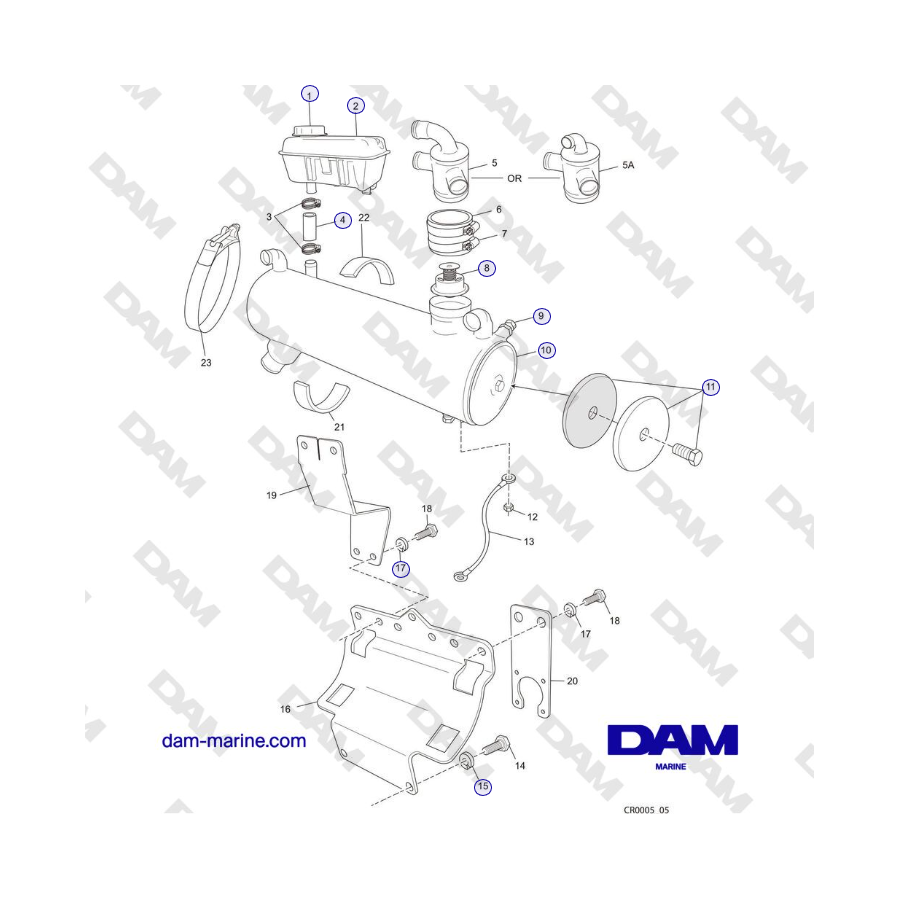 Crusader MP6.0L 2004-2005 ac - INTERCAMBIADOR DE CALOR y COMPONENTES