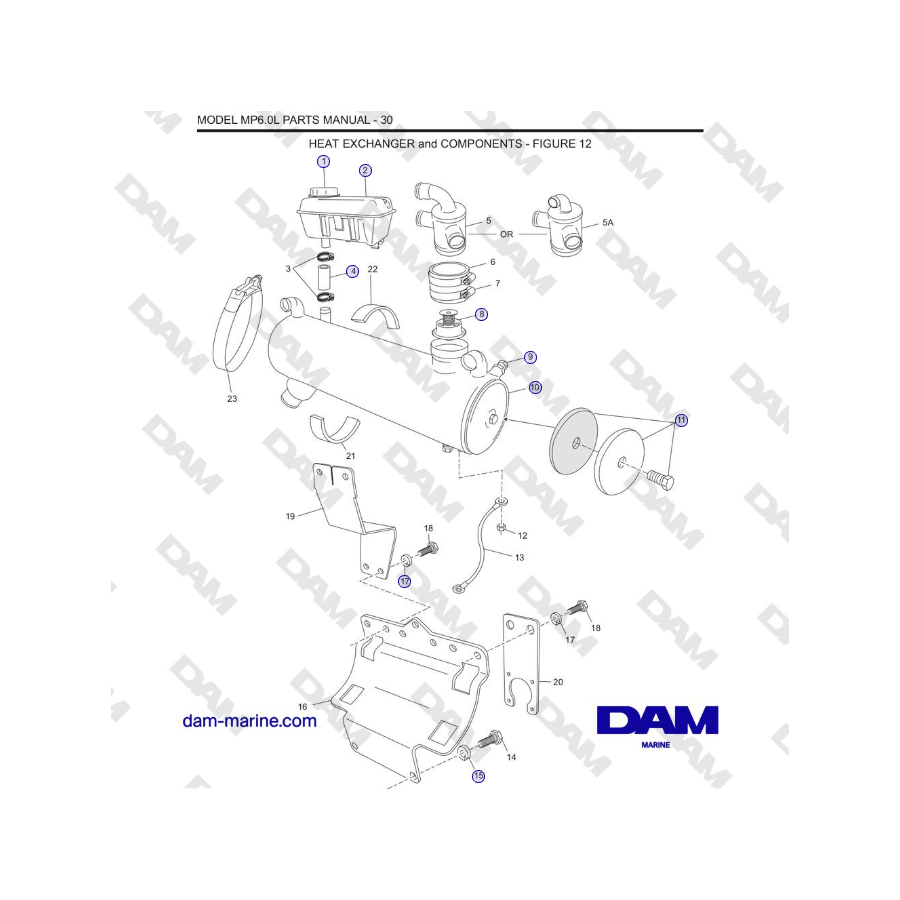 Crusader MP6.0L 2006 MY - HEAT EXCHANGER and COMPONENTS