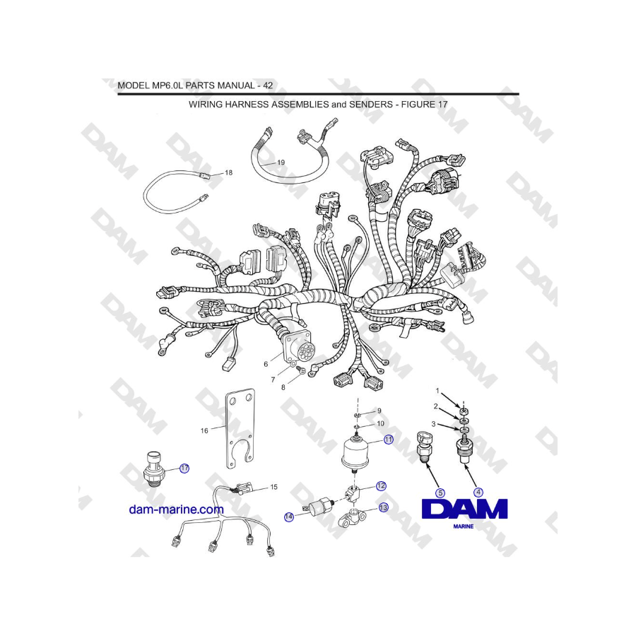 Crusader MP6.0L 2006 MY - WIRING HARNESS ASSEMBLIES and SENDERS