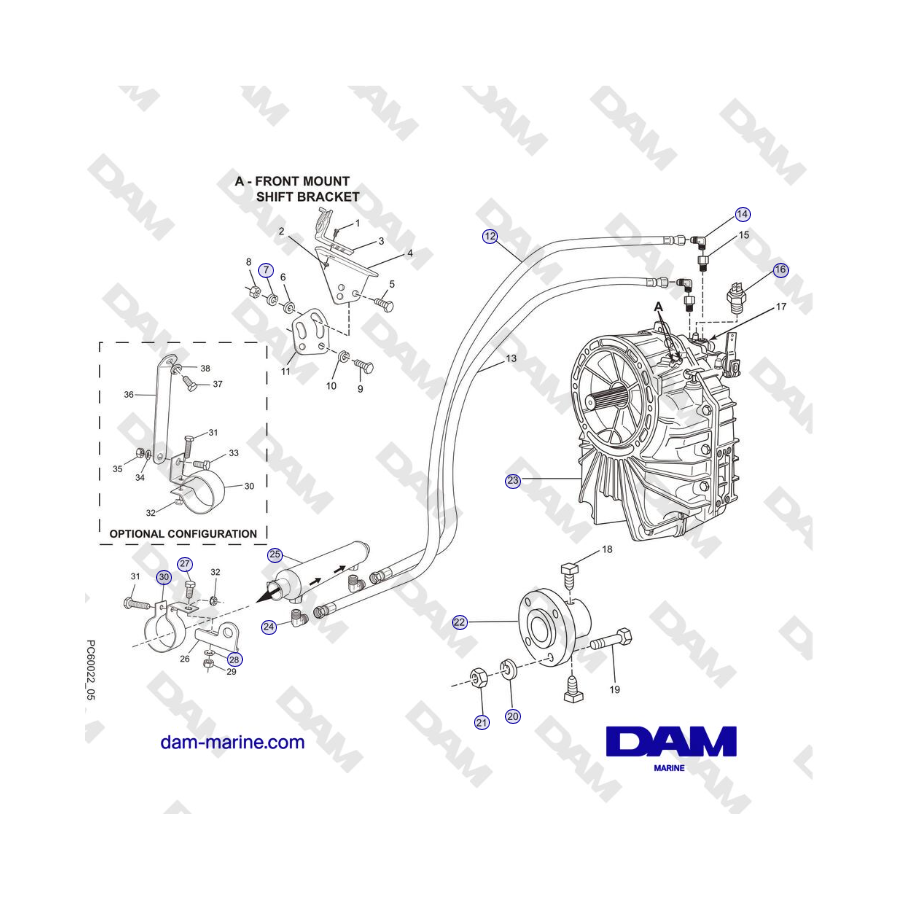 Crusader MP6.0L 2004-2005 MY - TRANSMISSION AND RELATED COMPONENTS (HURTH GEAR) 